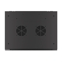 Lanberg fali rackszekrény (19", 18U, 600x450 mm, üvegajtó, lapraszerelt, fekete)