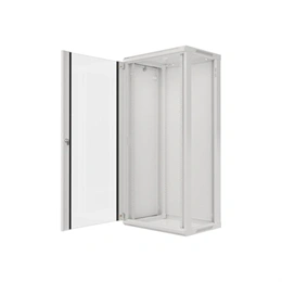 Lanberg fali rackszekrény (19", 27U, 600x450 mm, lapraszerelt, szürke)