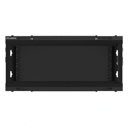 Lanberg fali rackszekrény (19", 4U, lapraszerelt, 600x600 mm, fekete)