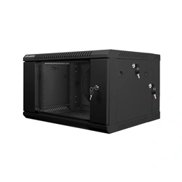 Lanberg fali rackszekrény (19", 6U, 600x600 mm, lapraszerelt, szürke)