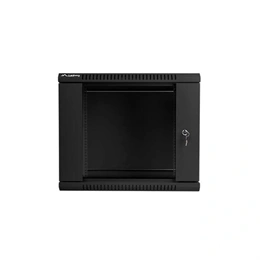 Lanberg fali rackszekrény (19", 9U, lapraszerelt, 450mm mély, fekete)