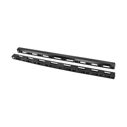 Lanberg függőleges kábelvezető csatorna (19", 42U, 2 db, acél, szabadon álló szekrényhez, fekete)