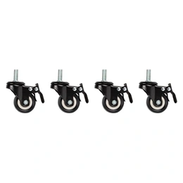 Lanberg görgőkészlet (19", fali rack, M10, 4 db, fekete)