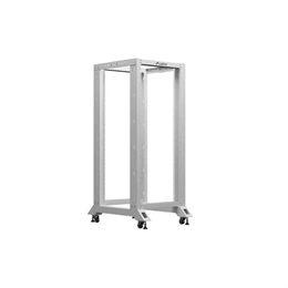 Lanberg rack keret (19", 27U, 600x800, nyitott, szürke)