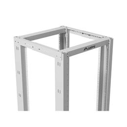 Lanberg rack keret (19", 27U, 600x800, nyitott, szürke)