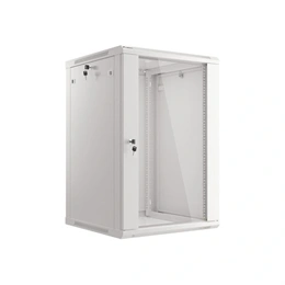 Lanberg rackszekrény (19", 18U, fali, 600x600 mm, lapraszerelt, szürke)