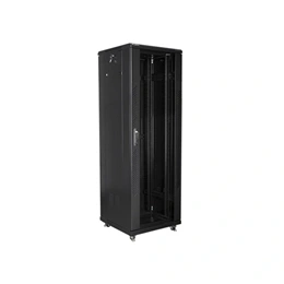 Lanberg rackszekrény (19", 37U, 600x600, lapraszerelt, 520mm mély, szabadon álló, fekete)