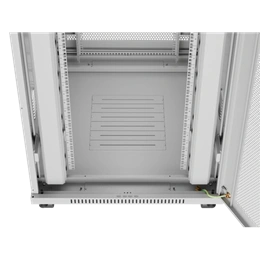 Lanberg rackszekrény (19", 42U, 800x1000, perforált ajtó, lapraszerelt, LCD, szürke)