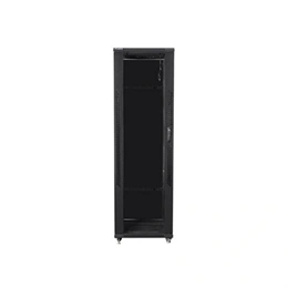 Lanberg rackszekrény (19", 42U, szabadon álló, 600x1000 mm, lapraszerelt, 920 mm mély, fekete)