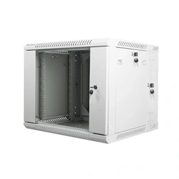 Lanberg rackszekrény (19", 9U, kétrészes, fali, 600x600, lapraszerelt, 440 mm mély, szürke)