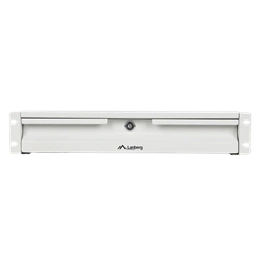 Lanberg rackszekrény fiók (19", 2U, 483x360 mm, 90 kg, 4-pontos, szürke)