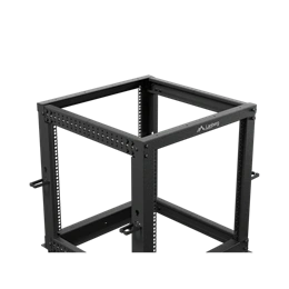 Lanberg szabadon álló rack keret (19", 12U, 600x600-1100mm mély, állítható mélység, fekete)