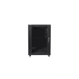 Lanberg szabadon álló rackszekrény (19", 15U, lapraszerelt, 600x600 mm, 520 mm mély, fekete)