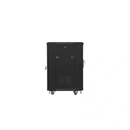 Lanberg szabadon álló rackszekrény (19", 15U, lapraszerelt, 600x600 mm, 520 mm mély, fekete)