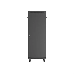 Lanberg szabadon álló rackszekrény (19", 32U, 600x1000 mm, üvegajtó, lapraszerelt, LCD, fekete)