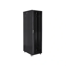 Lanberg szabadon álló rackszekrény (19", 47U, 800x1000, lapraszerelt, 920mm mély, fekete)