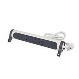 Legrand Elosztósor Premium 4x2P+F túlfeszültségvédő elosztó (4 aljzat, 1,5 m, fehér/fekete)