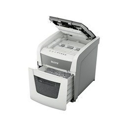 Leitz IQ AutoFeed SmallOffice 50 P4 Pro iratmegsemmisítő (konfetti vágás 4x28 mm, automata adagolás, 20 l, 10 perc folya