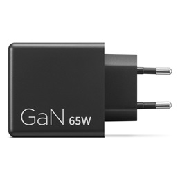 Lenovo Dual USB-C 65W GaN hálózati adapter (fekete, EU, 2x USB-C: 45W+18W, 1,5 m kábel)