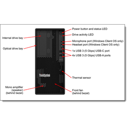 Lenovo ThinkSystem ST45 v3 torony (AMD EPYC 4142P, 4 mag, 3,8 GHz, 16GB, 2x480GB SSD, szoftver RAID, 500W, 3 év NBD)
