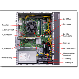 Lenovo ThinkSystem ST45 v3 torony (AMD EPYC 4142P, 4 mag, 3,8 GHz, 16GB, 2x480GB SSD, szoftver RAID, 500W, 3 év NBD)