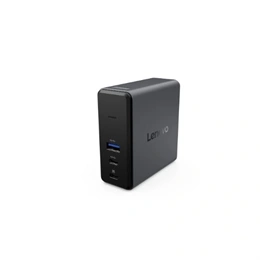 Lenovo X9 Charging GaN dokkoló (65W, 2x USB-C, 1x USB-A, 1x HDMI, kártyaolvasó, fekete)