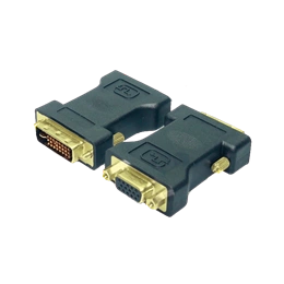 LogiLink DVI-I - VGA adapter (DVI-I 24+5 apa, VGA HD-15 anya, aranyozott érintkezők, fekete)