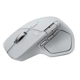 Logitech MX Master 4 vezeték nélküli optikai egér (halványszürke, USB-vevő, Bluetooth)