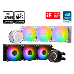 MSI Coreliquid E360 CPU hűtő (360 mm, vízhűtés, 2x ARGB, univerzális)