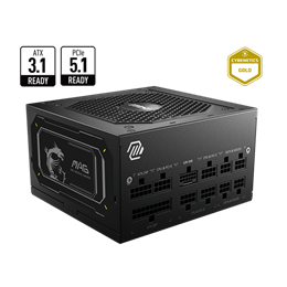 MSI PCC tápegység (750 W, 80+ Gold, moduláris, Gen 5.0 V2, aktív hűtés)