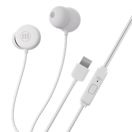 Maxell IN-BAX fülhallgató (USB-C, vezetékes, mikrofon, sztereó, fehér)