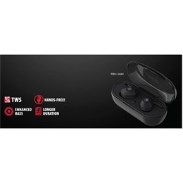 Maxell Mini Duo bluetooth fülhallgató sztereó (v5.0, TWS, mikrofon, fekete)