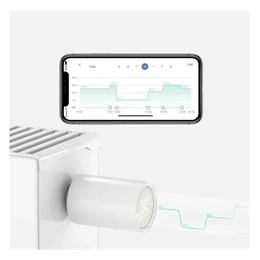 Meross mts150hk okos termosztatikus fej (hangvezérlés, mobil vezérlés, wifi, 433 MHz RF, fehér)