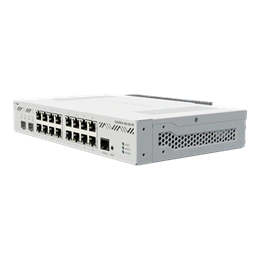 MikroTik CCR2004-16G-2S+PC router (passzív hűtés, 16x 10/100/1000 RJ45, 2x SFP+ 10G, 4GB RAM, fehér)