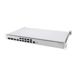 MikroTik CRS812 DDQ rackbe szerelhető switch (8×50G SFP56, 2×200G QSFP56, 2×400G QSFP56-DD, 2×10G Ethernet)