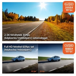 Mio MiVue 903W Pro menetrögzítő kamera (2,5K 1440p 60 fps, Sony STARVIS 2, 2,7" kijelző, Wi-Fi, GPS, SuperCap, parkolásm