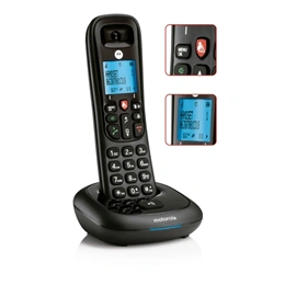 Motorola CD4001 telefon készülék (vezeték nélküli, kijelző, DECT, fekete)