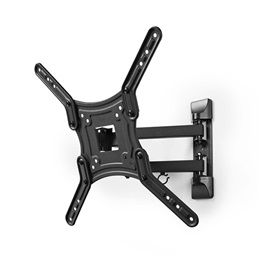 NEDIS TVWM1530BK fali TV/monitor tartó (23"-55", VESA 100x100-400x400, 30 kg, dönthető, forgatható, fekete)