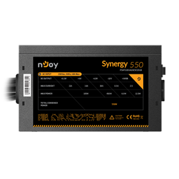 NJOY Synergy tápegység (550 W, 80+ fehér, ATX, aktív PFC)
