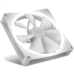 NZXT F140 RGB Duo hűtő ventilátor (140 mm, PWM, 500-1800 RPM, 84,75 CFM, 36 dBA, FDB, fehér)