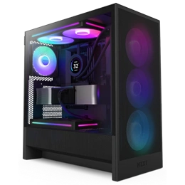 NZXT H5 Flow RGB (midi torony, ATX, ablakos, fekete)