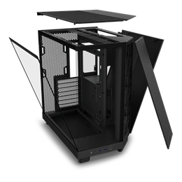 NZXT H6 Flow (midi torony, ATX, ablakos, fekete)
