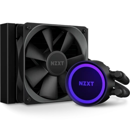 NZXT Kraken 120 RGB vízhűtés (120 mm, 500-2000 RPM, PWM, 36 dBA, fekete)