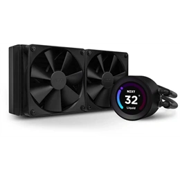 NZXT Kraken Elite 240 vízhűtés (2x 120 mm ventilátor, 500-1800 RPM, PWM, TFT-LCD pumpa, 17.9-30.6 dBA, fekete)