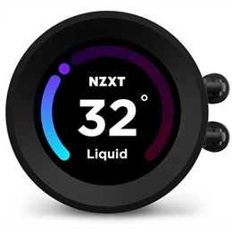 NZXT Kraken Elite 240 vízhűtés (2x 120 mm ventilátor, 500-1800 RPM, PWM, TFT-LCD pumpa, 17.9-30.6 dBA, fekete)