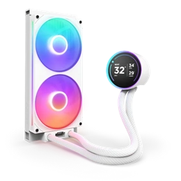 NZXT Kraken Elite 280 RGB V2 vízhűtés (280 mm, 2,72" LCD 640x640, 60 Hz, pumpa 1200-2800 RPM, ventilátor 500-2000 RPM,