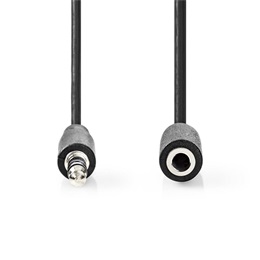 Nedis 3,5 mm jack hosszabbító kábel 2 m (3,5 mm dugó / 3,5 mm aljzat)