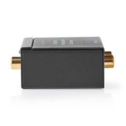 Nedis ACON2510BK digitális-analóg konverter (HDMI eARC átalakítás, 2× RCA kimenet, 3,5 mm analóg kimenet, digitális koax