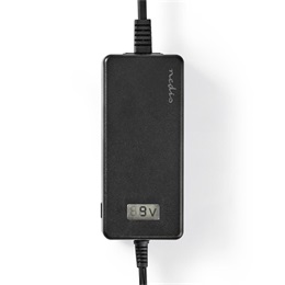 Nedis ACPA105 univerzális AC-DC tápegység (5–24V, 36W, 7 cserélhető csatlakozó, 1,8 m kábel, fekete)