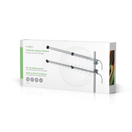Nedis ANOR4G30ME prémium antenna (kültéri, 698-3800 MHz, 15 dB nyereség, 0,3 m kábel, 50 Ohm, SMA dugasz, villámvédelem,